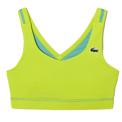 Yellow - Front - Lacoste Womens-Ladies Ultra Dry Sports Bra