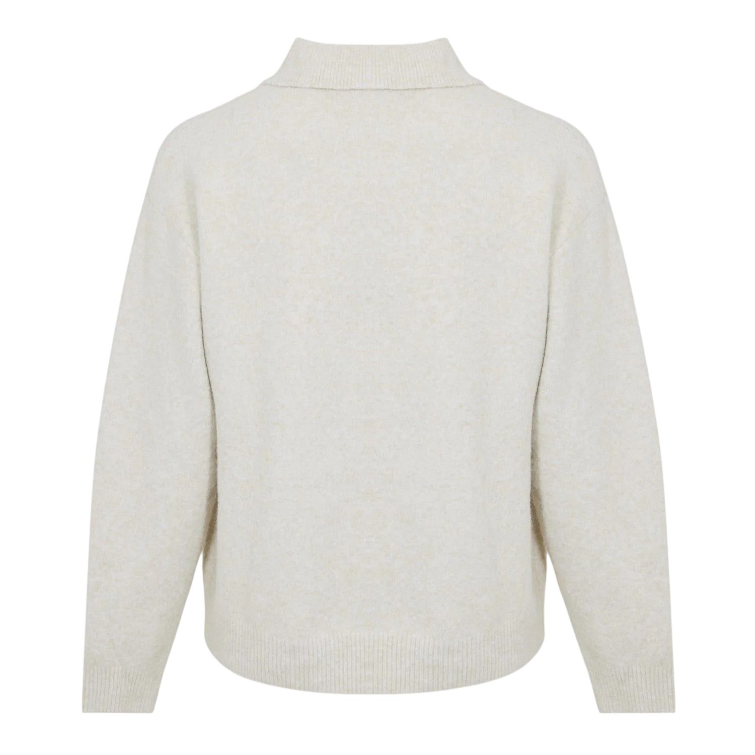 Beige - Back - Couture Mens Fluffy Relaxed Fit Top