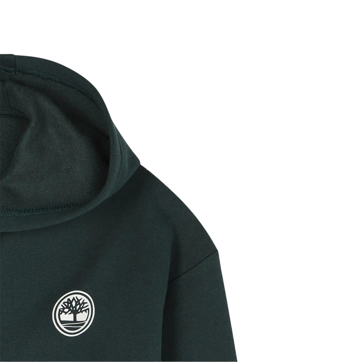 Dark Green - Side - Timberland Boys Fleece Outdoor Full Zip Hoodie