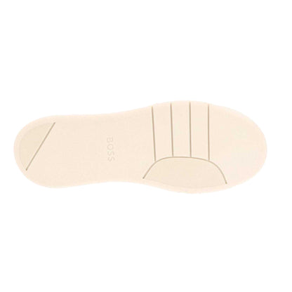 White - Side - Boss Womens-Ladies Baltimore Leather Trainers