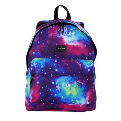 Night Sky - Front - Hot Tuna Campus Galaxy Backpack