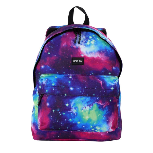 Night Sky - Front - Hot Tuna Campus Galaxy Backpack