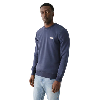 Dress Blue - Lifestyle - True Religion Mens Crew Neck Sweatshirt