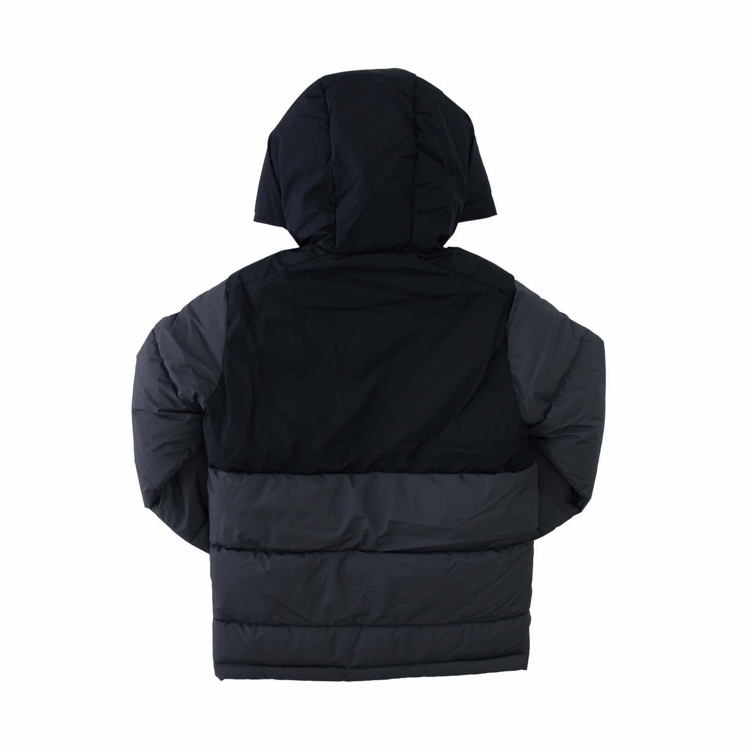 Grey - Back - Jack And Jones Boys Otis Hooded Puffer Jacket