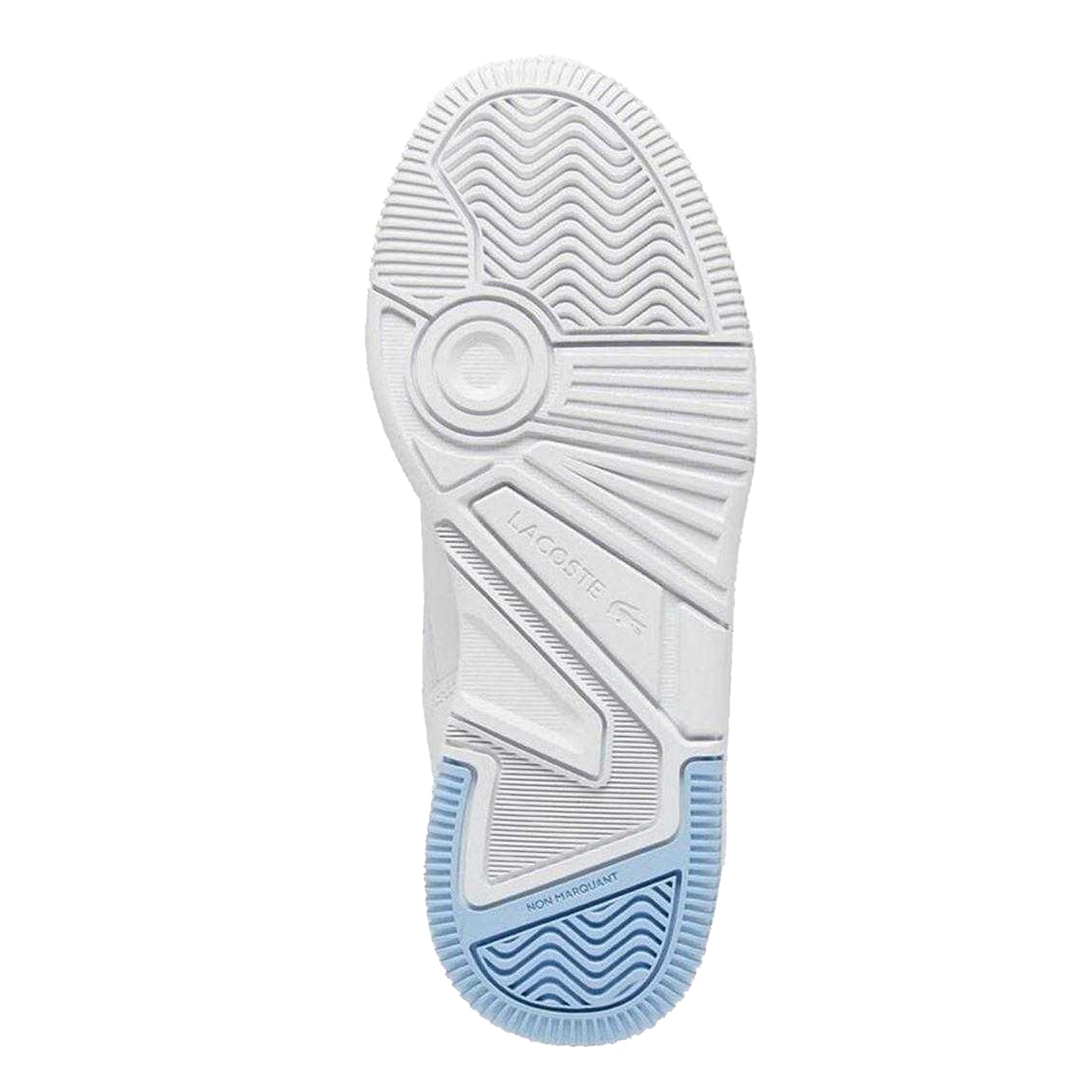 White-Blue - Lifestyle - Lacoste Womens-Ladies Lineshot Leather Tennis Trainers