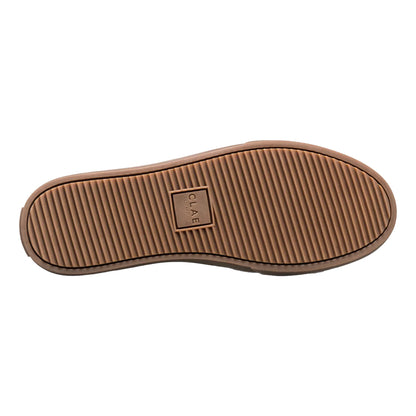 White-Grey-Gum - Side - CLAE Childrens-Kids Monroe Venice Leather Flat Trainers
