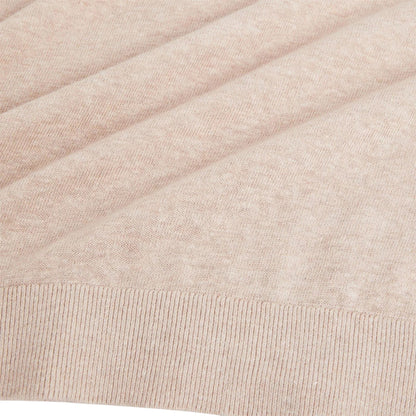 Taupe - Side - Ted Baker Mens Linen Blend Crew Neck Jumper