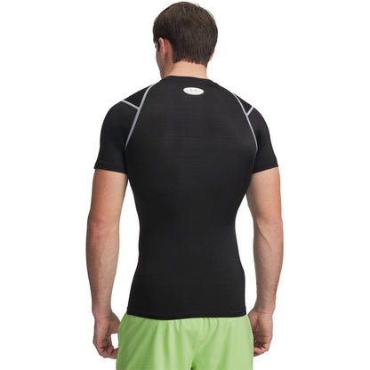 Black - Back - Under Armour Mens Elite HeatGear Compression Base Layer Top