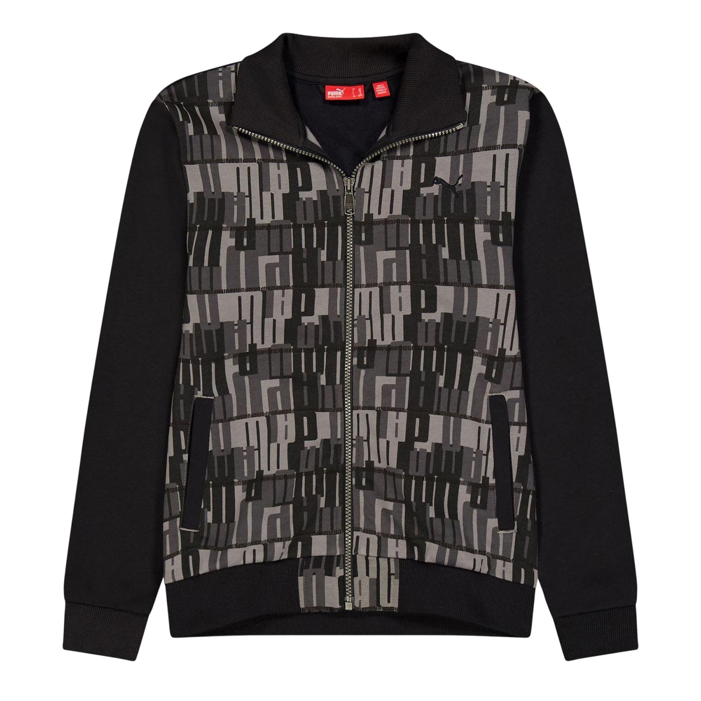 Black - Front - Puma Childrens-Kids All-Over Print Sweatshirt