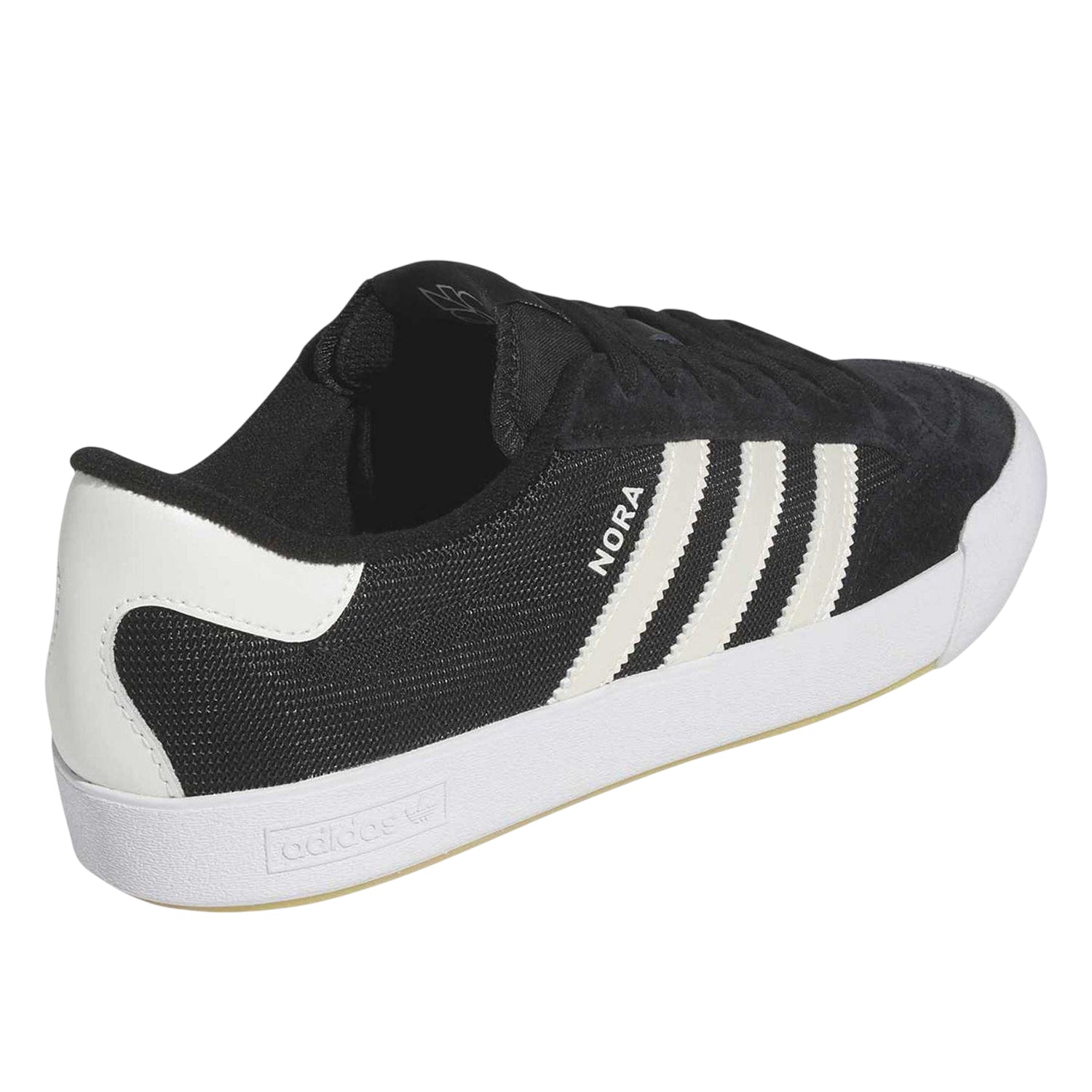 Black - Back - Adidas Womens-Ladies Originals Nora Suede Trainers