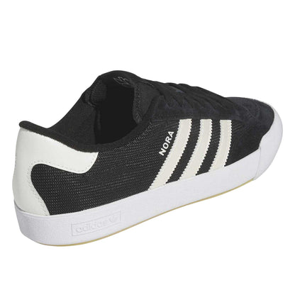 Black - Back - Adidas Womens-Ladies Originals Nora Suede Trainers