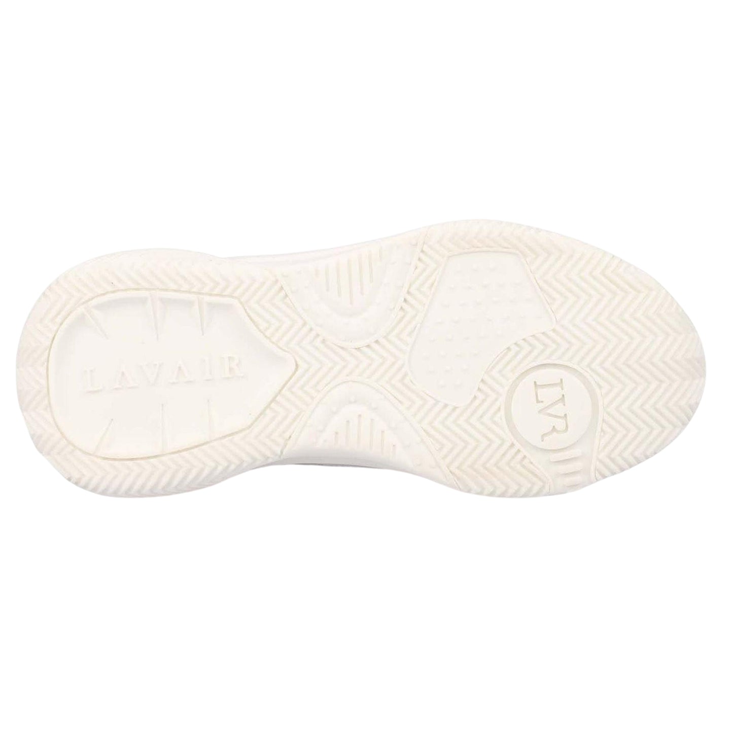 White - Side - Lavair Mens Creator Panelled Nappa Leather Trainers