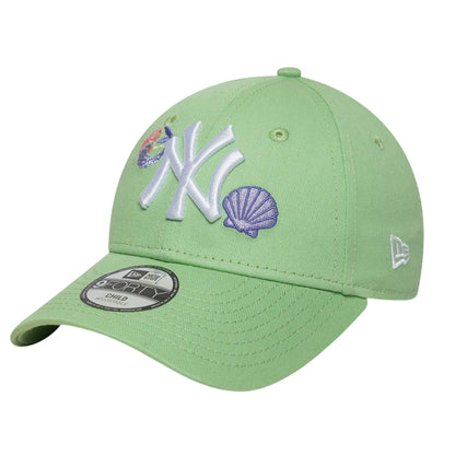 Sea Green - Side - New Era Childrens-Kids 9Forty New York Yankees Baseball Cap