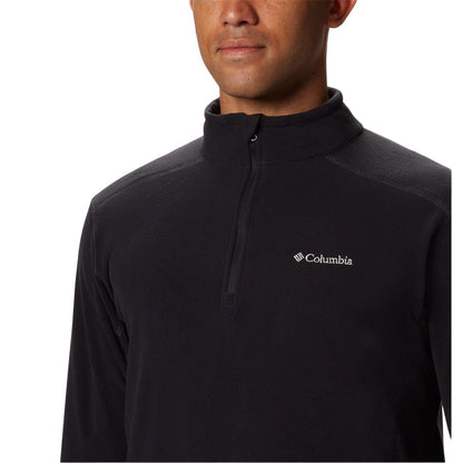 Black - Side - Columbia Mens Klamath Range Half Zip Fleece Top