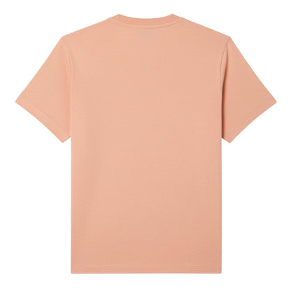 Orange - Back - Lacoste Mens Embroidered Logo Cotton T-Shirt