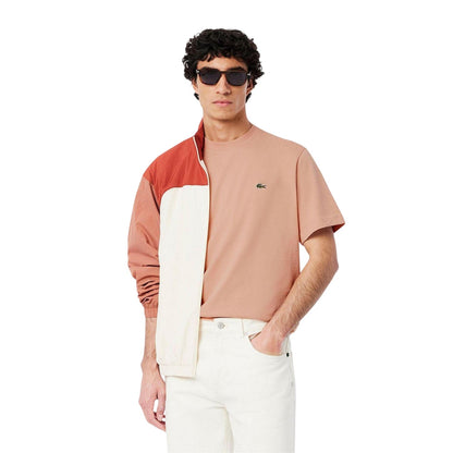 Orange - Lifestyle - Lacoste Mens Embroidered Logo Cotton T-Shirt