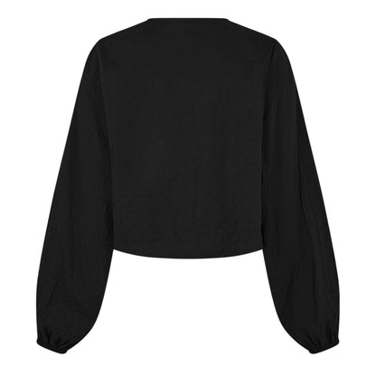 Black - Back - Edited Womens-Ladies Lisanne Tie Detail Top