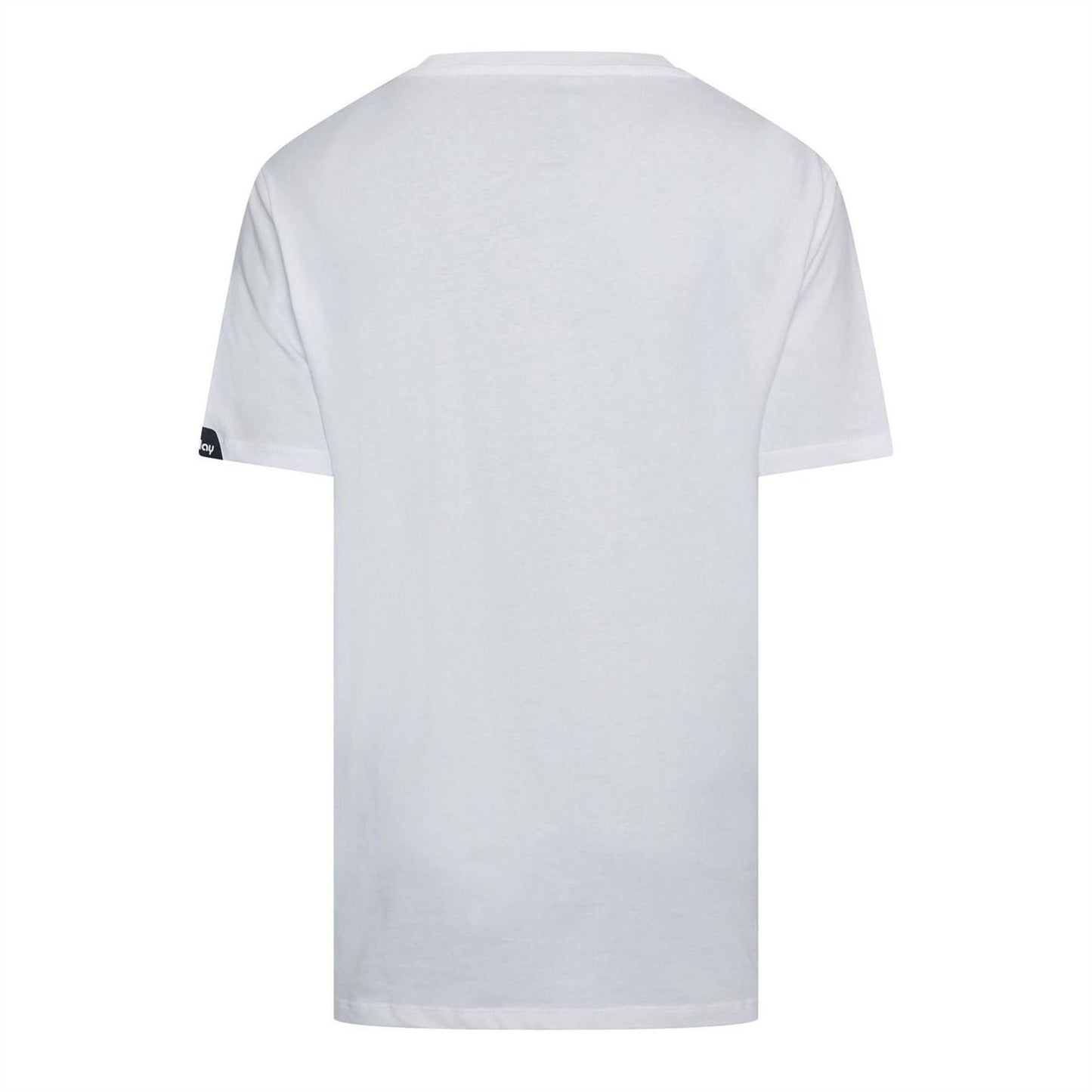 White - Back - Replay Mens Logo Cotton Regular T-Shirt