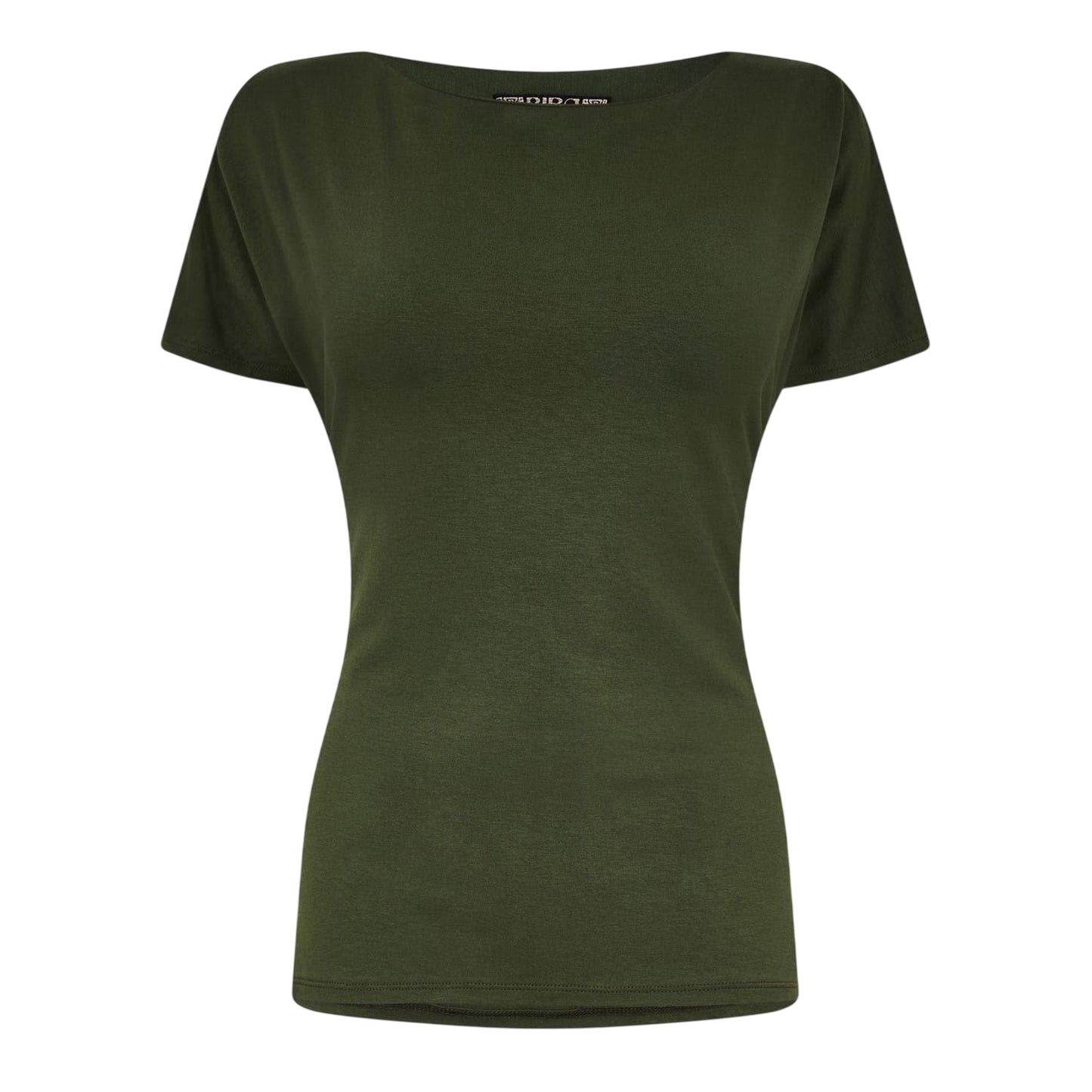 Khaki - Front - Biba Womens-Ladies Jersey Tie Back Top
