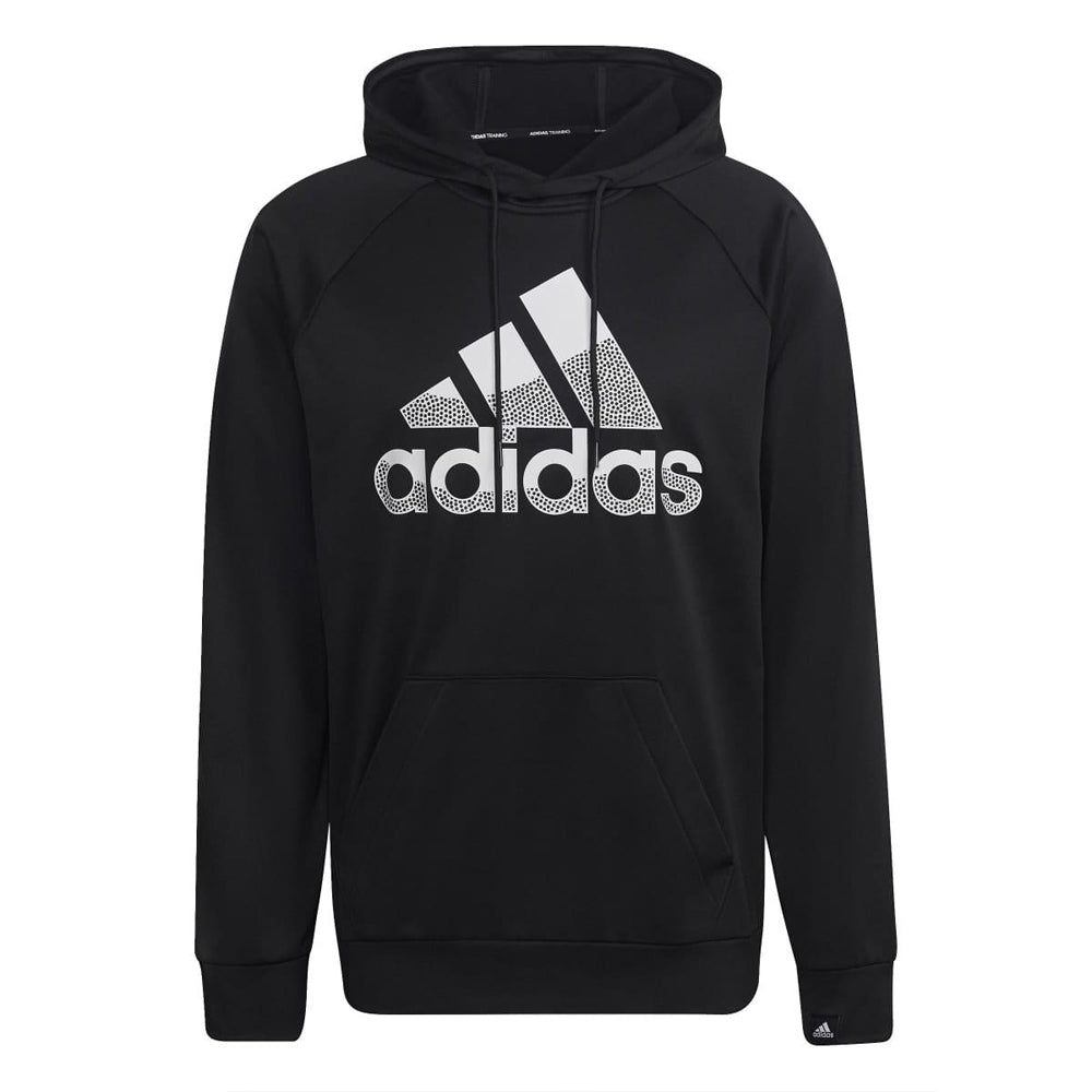 Black - Front - Adidas Mens Game and Go Big Logo Aeroready Hoodie