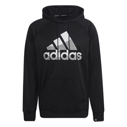 Black - Front - Adidas Mens Game and Go Big Logo Aeroready Hoodie