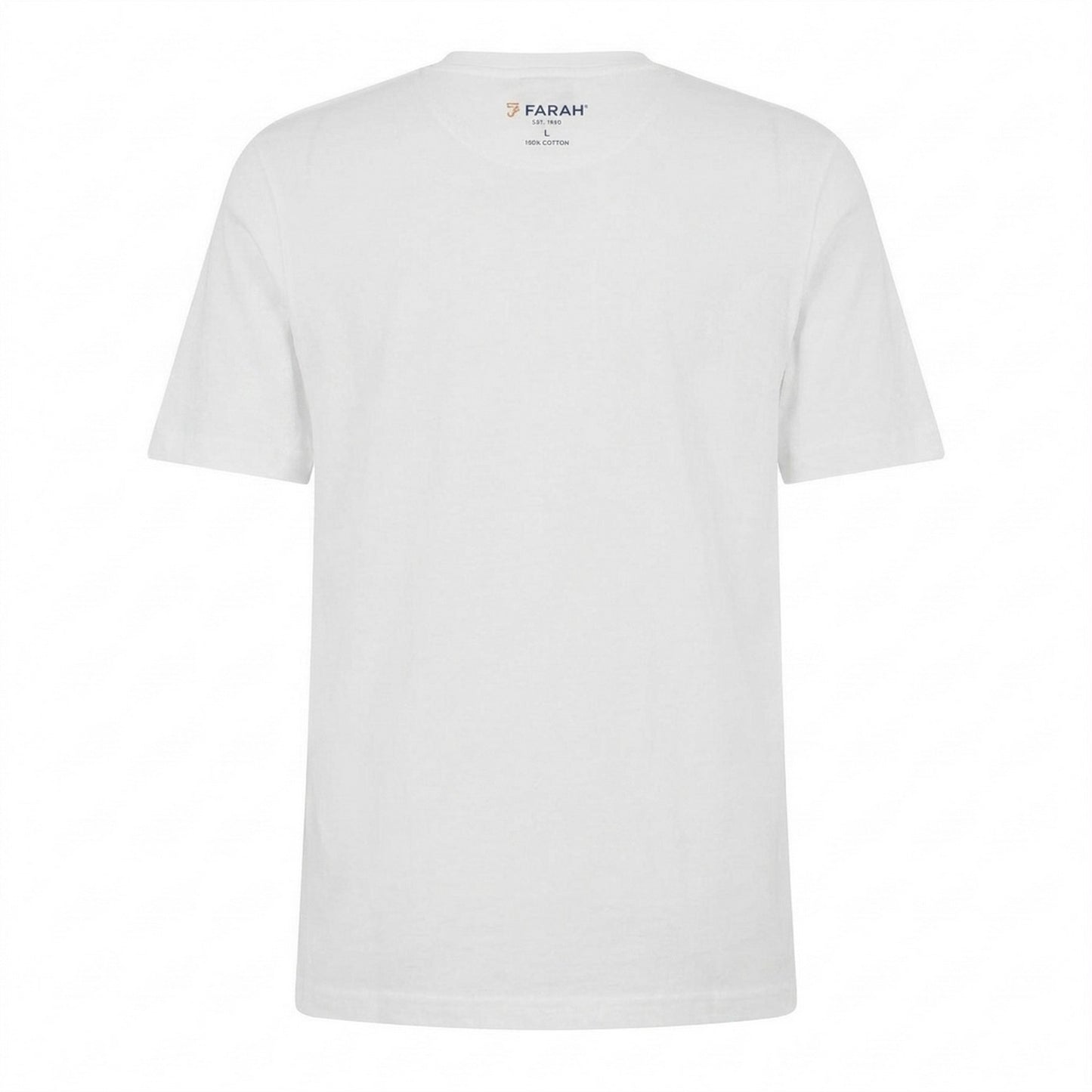 White - Back - Farah Mens Rayners Graphic T-Shirt