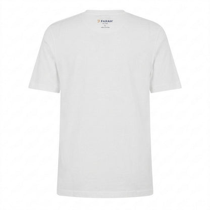 White - Back - Farah Mens Rayners Graphic T-Shirt