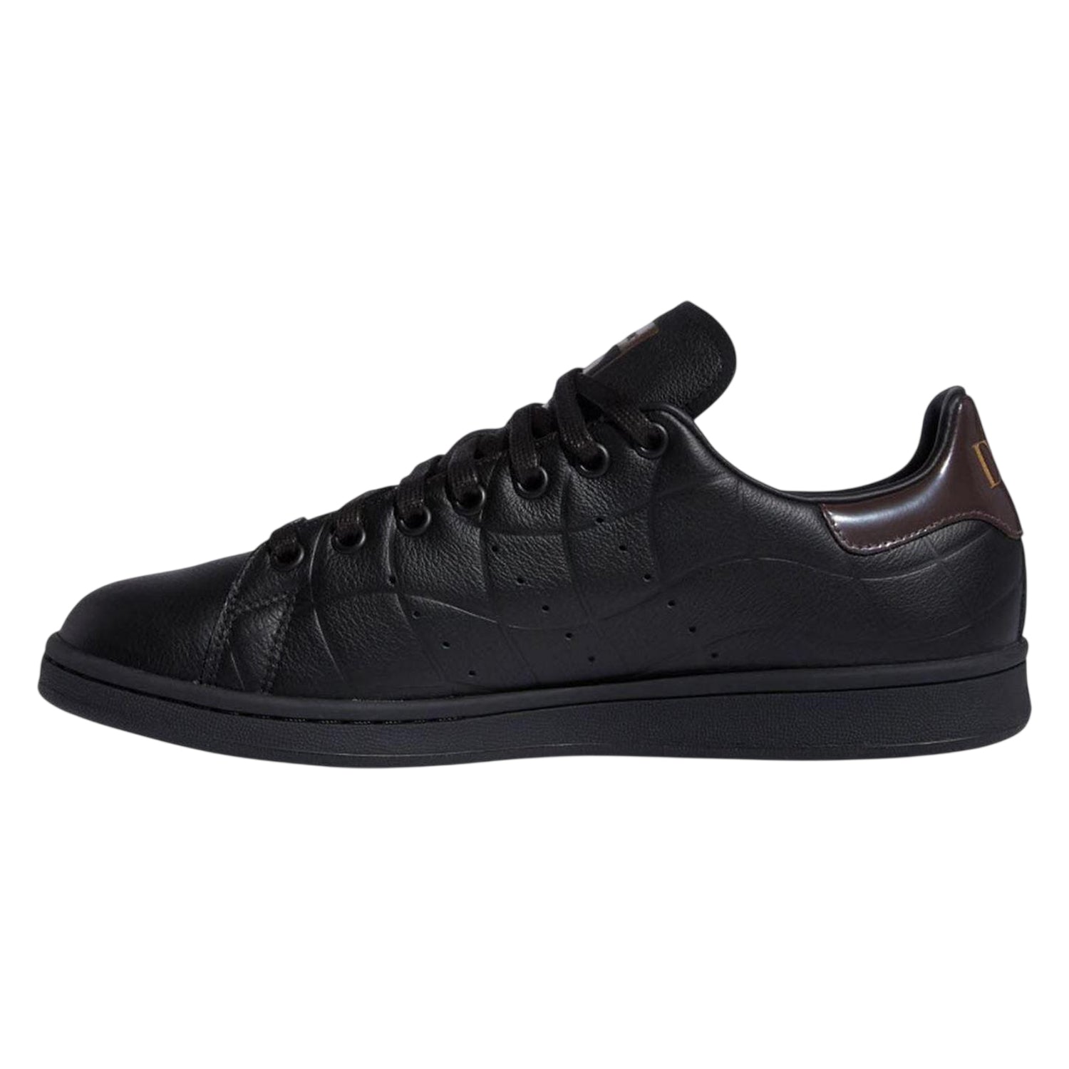 Black - Back - Adidas Mens Stan Smith Leather Flat Trainers