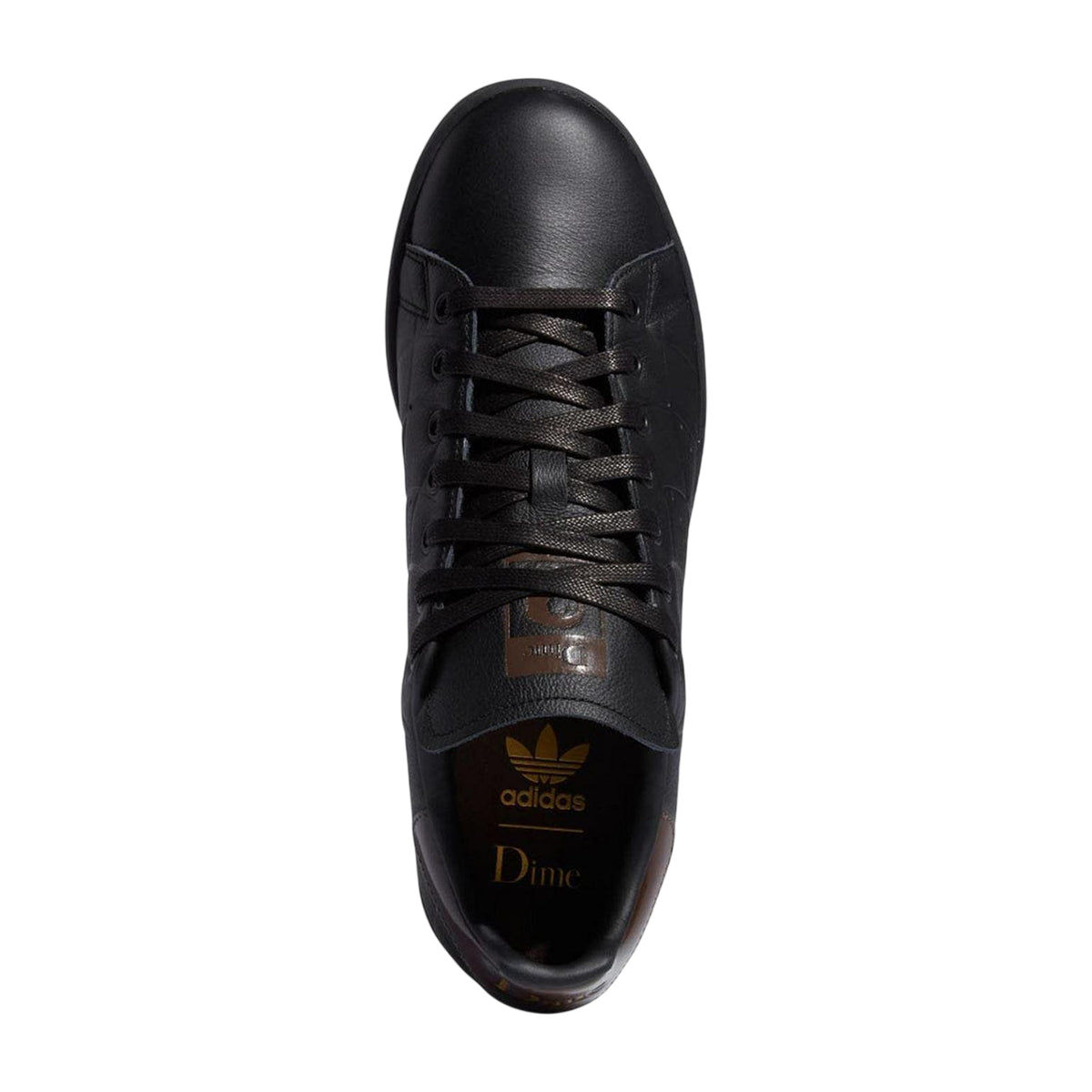 Black - Side - Adidas Mens Stan Smith Leather Flat Trainers