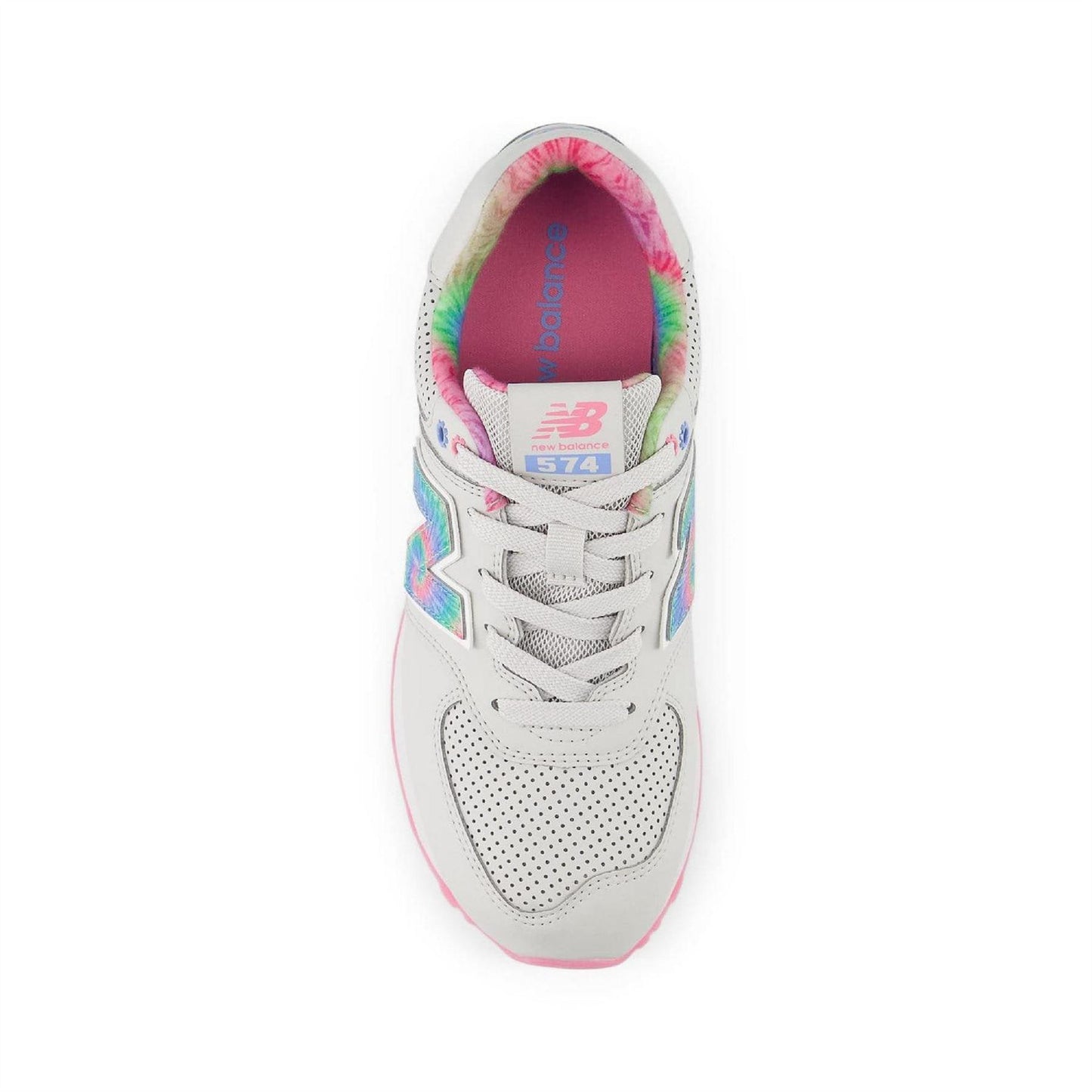 Grey - Lifestyle - New Balance Womens-Ladies Tie Dye Trainers