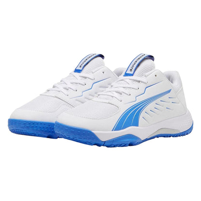 White - Side - Puma Childrens-Kids Accelerate Contrast Trainers