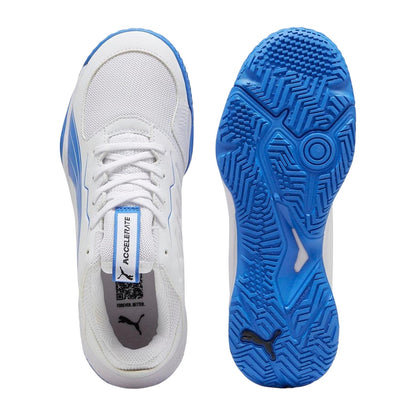 White - Lifestyle - Puma Childrens-Kids Accelerate Contrast Trainers