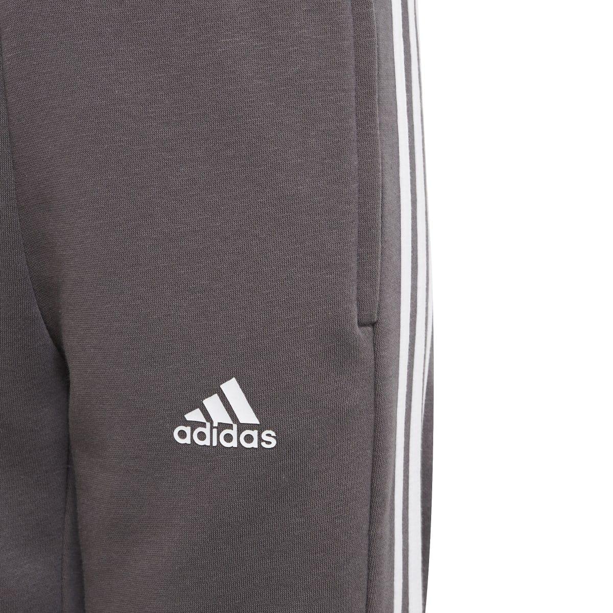 Grey - Pack Shot - Adidas Childrens-Kids Colour Block Hooded Tracksuit