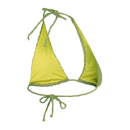 Green - Back - Speedo Womens-Ladies Triangle Bikini Top
