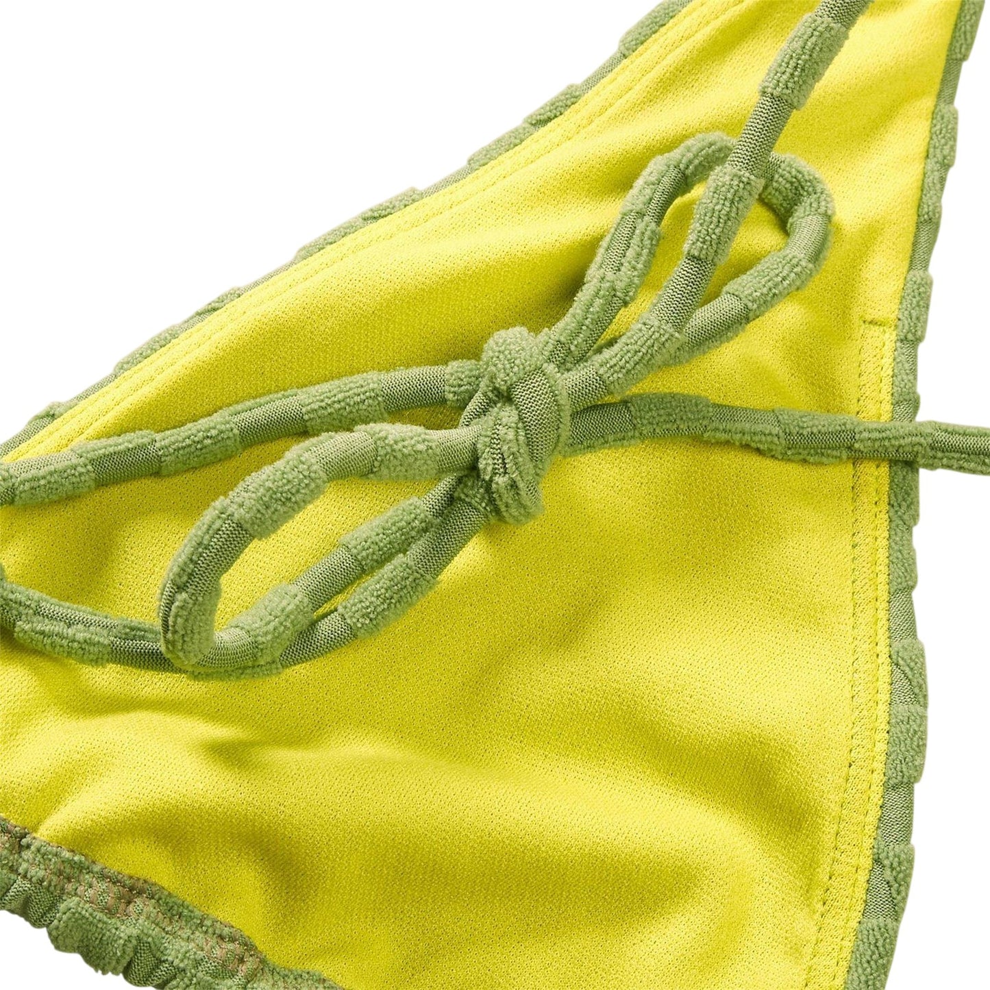Green - Side - Speedo Womens-Ladies Triangle Bikini Top