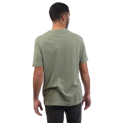 Green - Back - Gant Mens Logo Sunwashed T-Shirt