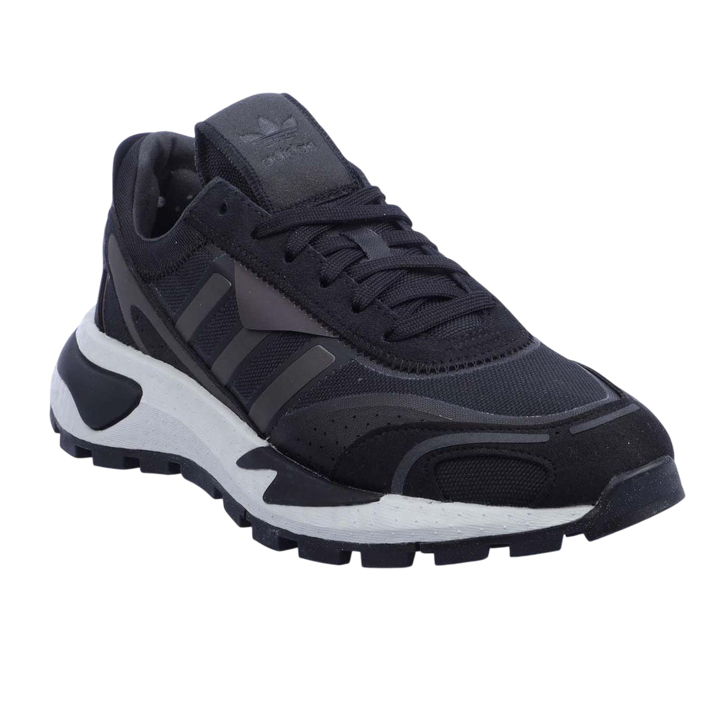 Peach - Side - Adidas Mens Retropy P9 Leather Trainers