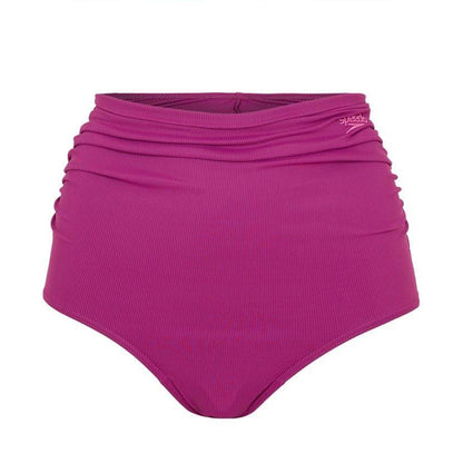 Purple - Side - Speedo Womens-Ladies Maternity Two-Piece Swimsuit