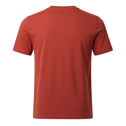 Red - Back - Lacoste Mens Embroidered Logo Midweight T-Shirt