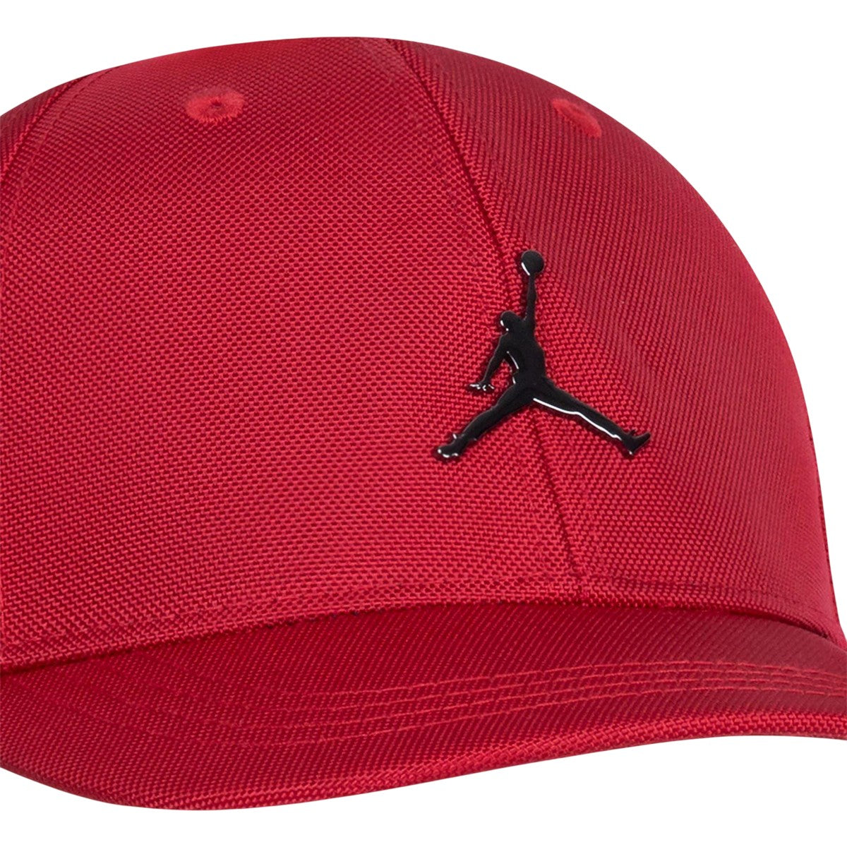 Red-Black - Side - Nike Childrens-Kids Jordan Curved Baseball Cap