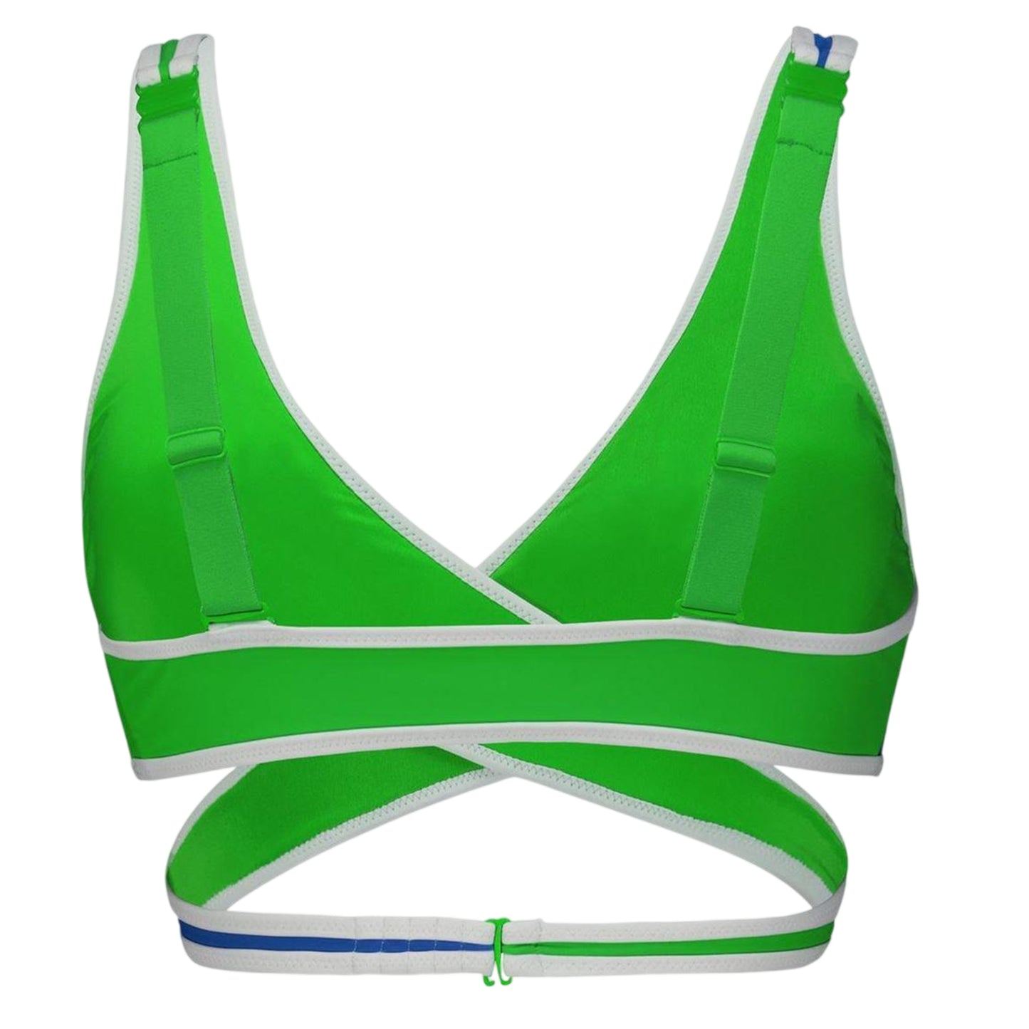 Blue-Green - Back - Puma Womens-Ladies Plunge Bikini Top