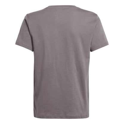 Grey - Back - Adidas Childrens-Kids Originals Trefoil T-Shirt