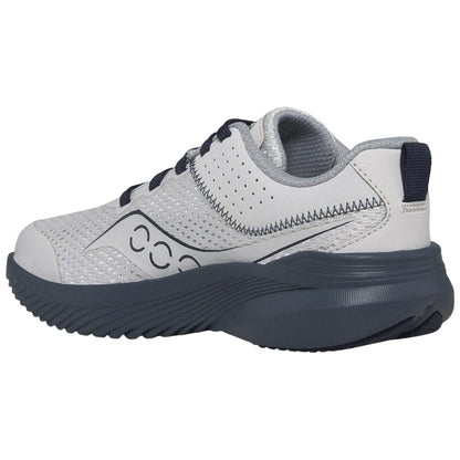 Grey Blue - Back - Saucony Childrens-Kids Logo Recycled PET Trainers
