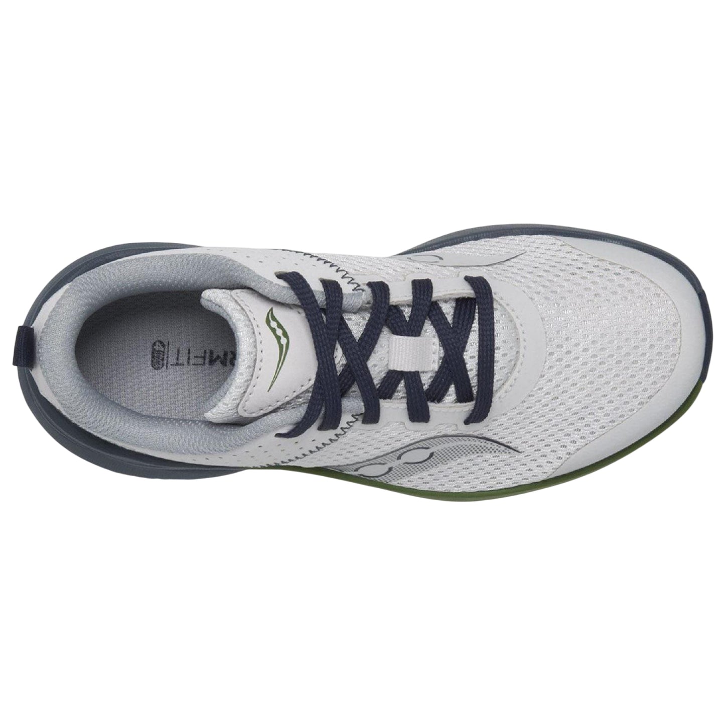 Grey Blue - Lifestyle - Saucony Childrens-Kids Logo Recycled PET Trainers