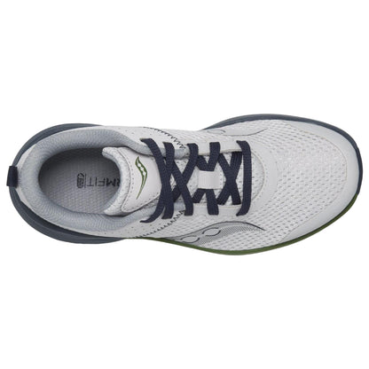 Grey Blue - Lifestyle - Saucony Childrens-Kids Logo Recycled PET Trainers
