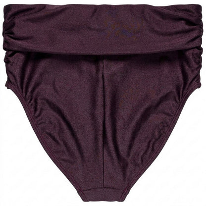 Purple - Back - Panos Emporio Womens-Ladies High Waist Bikini Bottoms