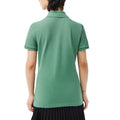 Green - Back - Lacoste Womens-Ladies L.12.D Mini Pique Slim Polo Shirt