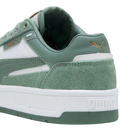 White-Green - Back - Puma Childrens-Kids Classic SD Suede Trainers