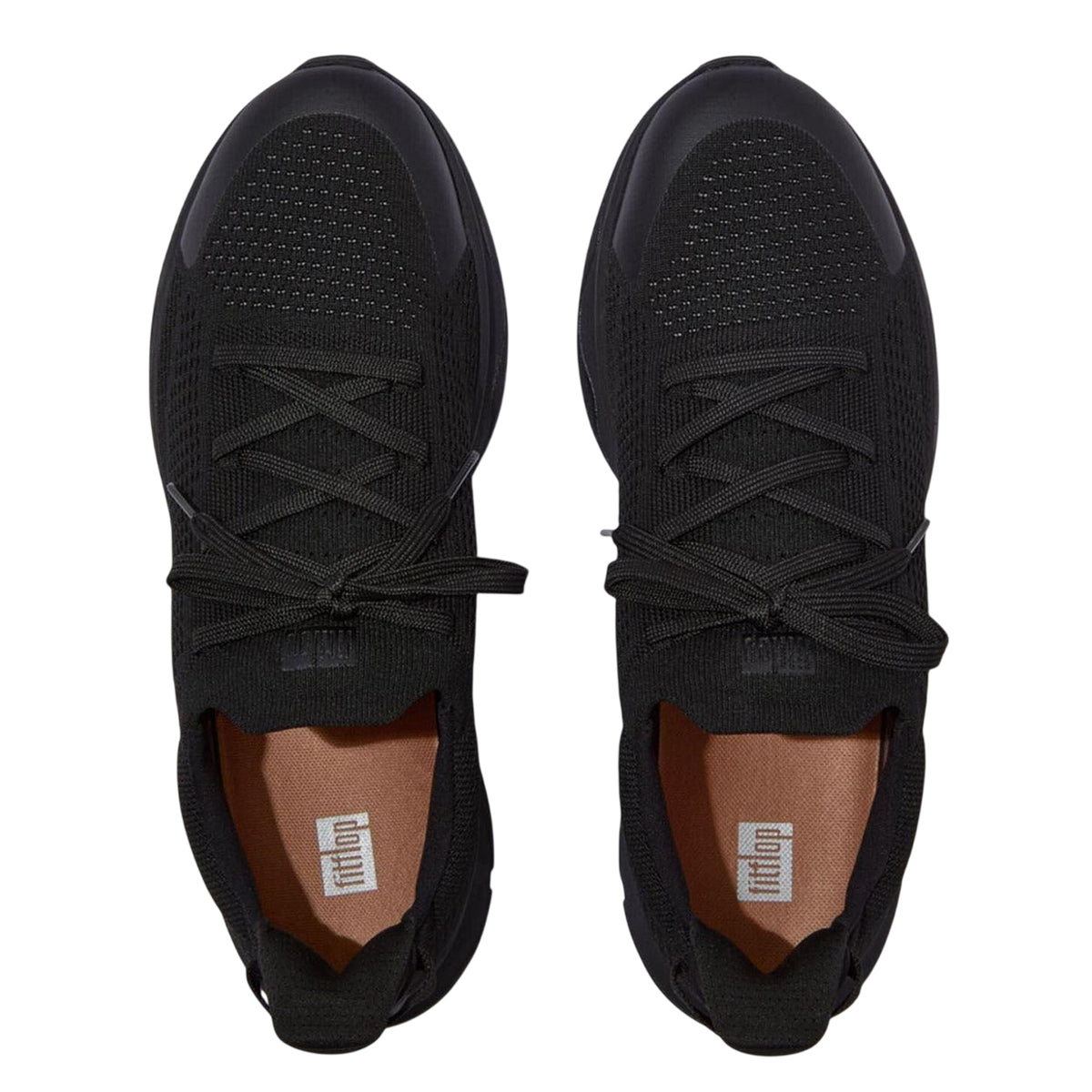 Black - Side - Fit Flop Mens FFX Knitted Trainers