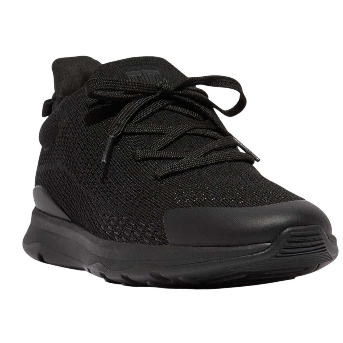 Black - Front - Fit Flop Mens FFX Knitted Trainers